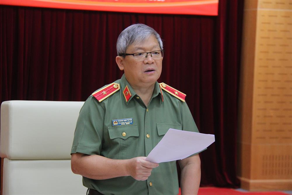 Thiếu tướng Hoàng Anh Tuyên phát biểu kết luận Hội thảo. Ảnh: Bộ Công an