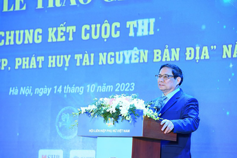 Thủ tướng Phạm Minh Chính phát biểu tại buổi lễ. Ảnh: VGP