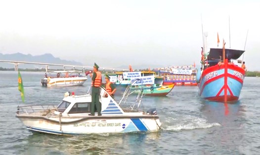 Quảng Nam ngừng tàu thuyền ra xã đảo Tân Hiệp (TP Hội An, tỉnh Quảng Nam). Ảnh minh họa: Hoàng Bin
