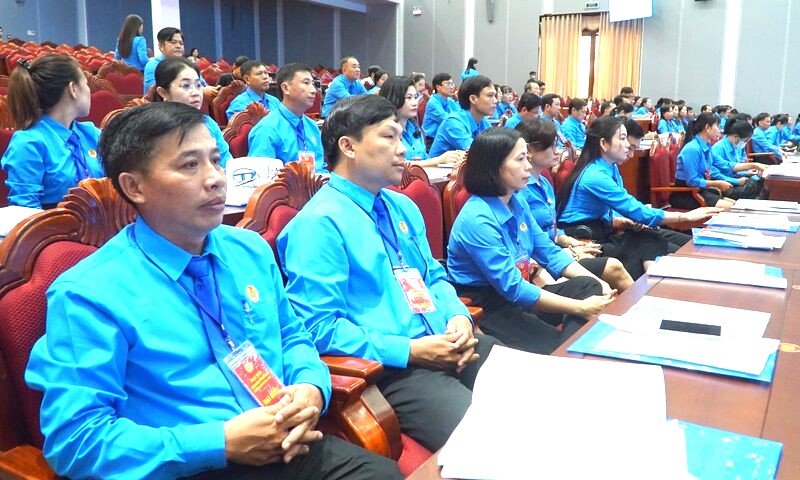 Các đại biểu tham dự Đại hội Công đoàn tỉnh Cà Mau lần thứ XI, nhiệm kỳ 2023 -2028. Ảnh: Nhật Hồ