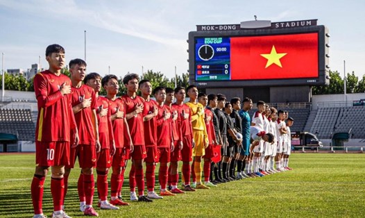 U18 Việt Nam đã thua 2 trận tại giải giao hữu quốc tế Seoul Cup 2023. Ảnh: DJM