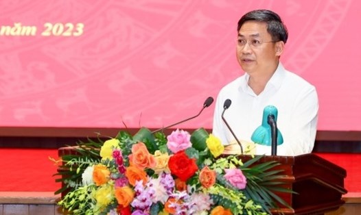 Ông Hà Minh Hải - Phó Chủ tịch UBND TP Hà Nội phát biểu tại một sự kiện vào tháng 6.2023. Ảnh: Hanoi.gov.vn