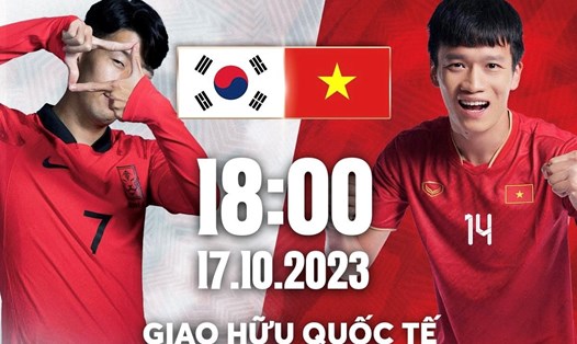 Tuyển Việt Nam chạm trán với tuyển Hàn Quốc vào ngày 17.10. Ảnh: FPT Play