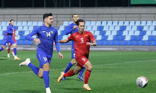 Tuyển Việt Nam có 2 trận thua trước tuyển Trung Quốc, Uzbekistan trước khi gặp tuyển Hàn Quốc. Ảnh: VFF