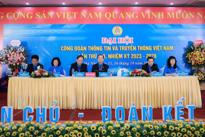 phiên chính thức Đại hội Công đoàn Thông tin và Truyền thông Việt Nam khóa XVI