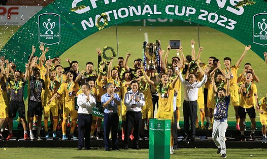 Câu lạc bộ Thanh Hoá vô địch Cúp Quốc gia 2023. Ảnh: THFC