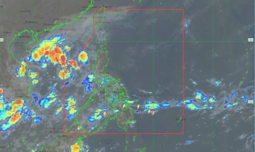 Áp thấp mới cách ngoài khơi Trung Luzon, Philippines 980 km về phía tây vào hồi 8h20 ngày 16.10. Ảnh: PASAGA