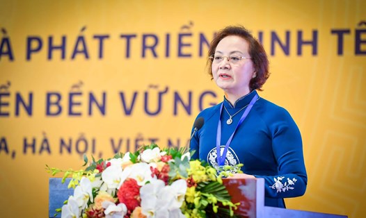 Bộ trưởng Bộ Nội vụ Phạm Thị Thanh Trà. Ảnh: Văn Thuỷ
