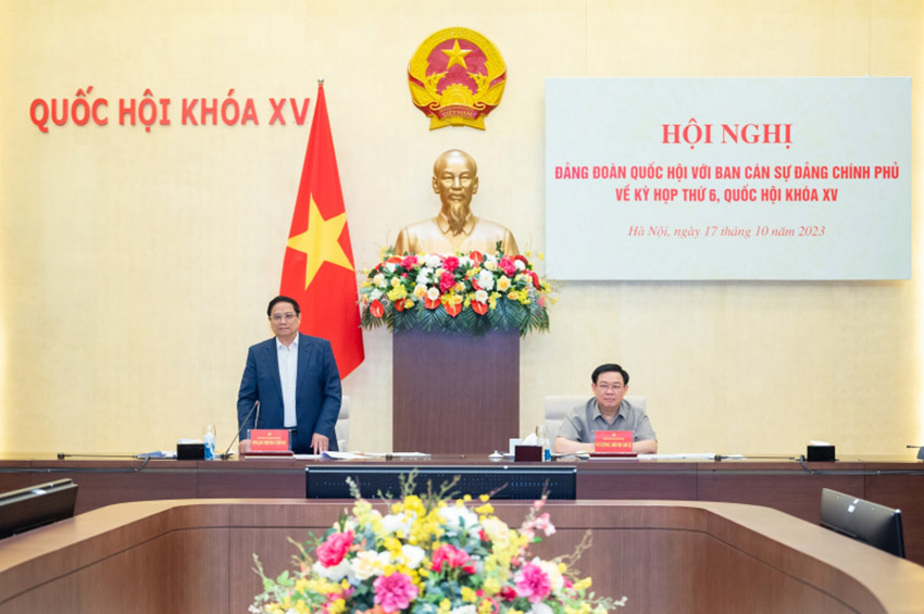 Thủ tướng Chính phủ Phạm Minh Chính phát biểu tại hội nghị. Ảnh: Quochoi.vn