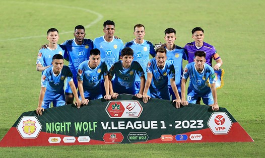 Câu lạc bộ Nam Định tại V.League 2023. Ảnh: VPF