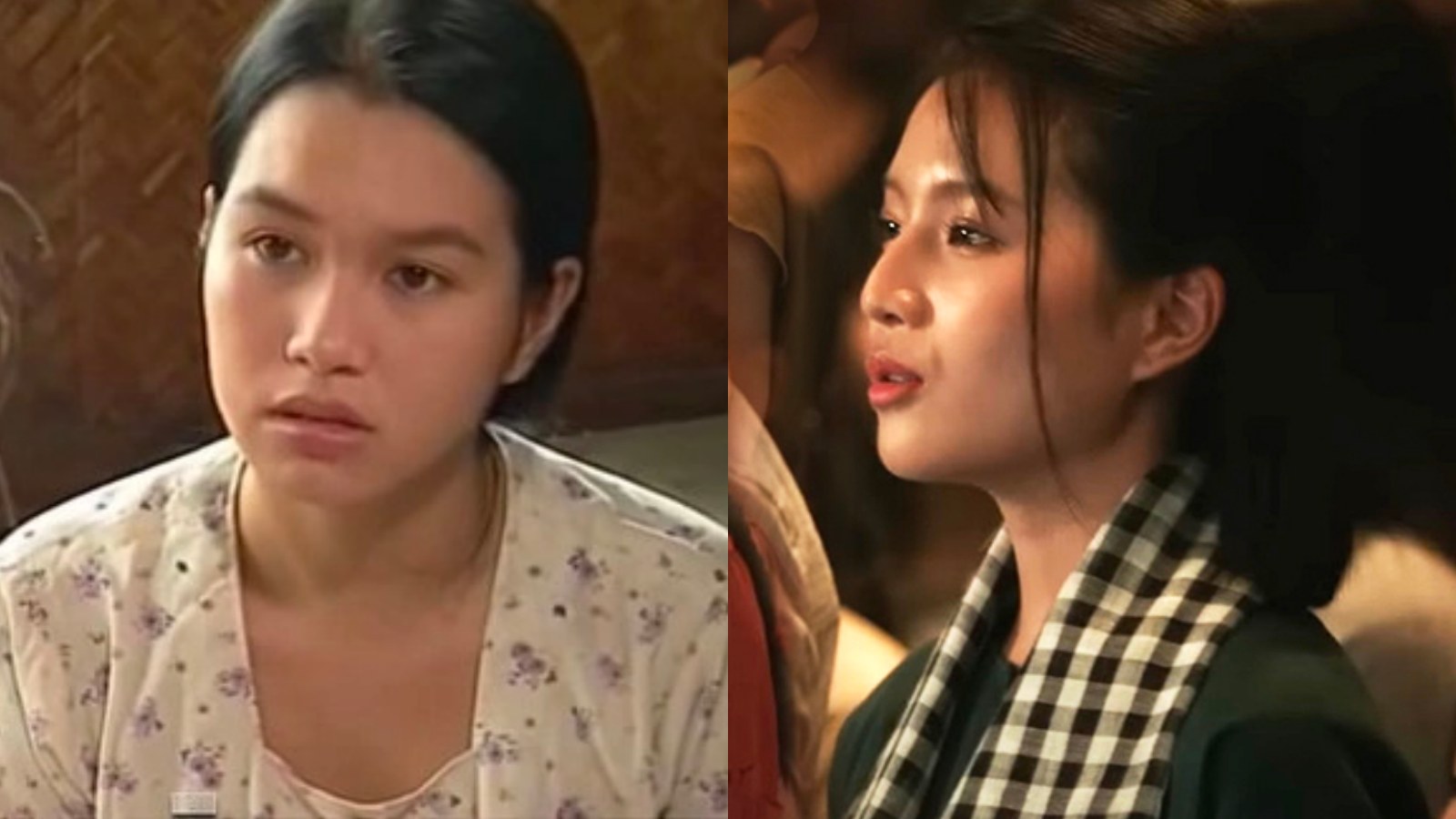 Vai Út Trong do Thúy Loan (trái) và Bích Ngọc (phải) thể hiện. Ảnh: Chụp màn hình