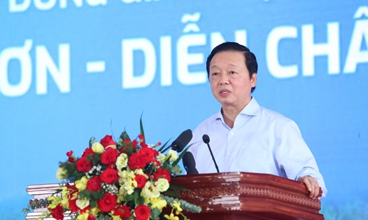 Phó Thủ tướng Trần Hồng Hà phát biểu tại lễ khánh thành. Ảnh: Hiếu Anh