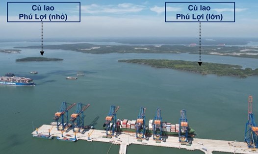 Khu vực dự kiến đề xuất xây dựng Cảng trung chuyển quốc tế Cần Giờ. Ảnh: Portcoast cung cấp
