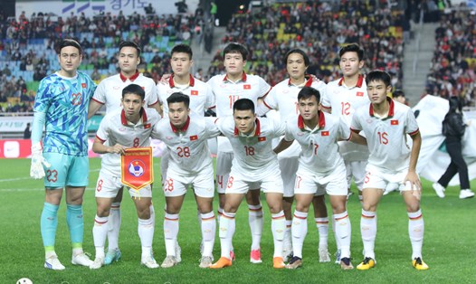 Tuyển Việt Nam phần nào cho thấy sự tiến bộ và khởi sắc qua từng trận đấu trong dịp FIFA Days tháng 10. Ảnh: VFF