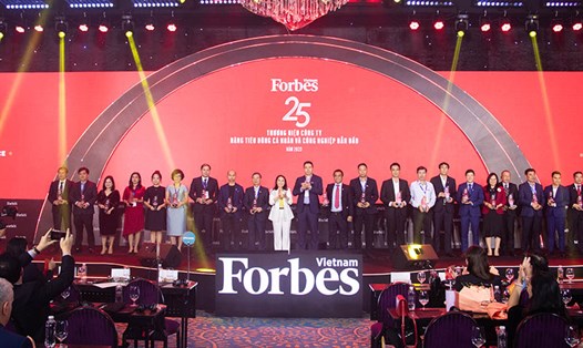 Top 25 thương hiệu công ty trong lĩnh vực hàng tiêu dùng cá nhân và công nghiệp do Forbes Việt Nam bình chọn. Ảnh: Việt Hùng
