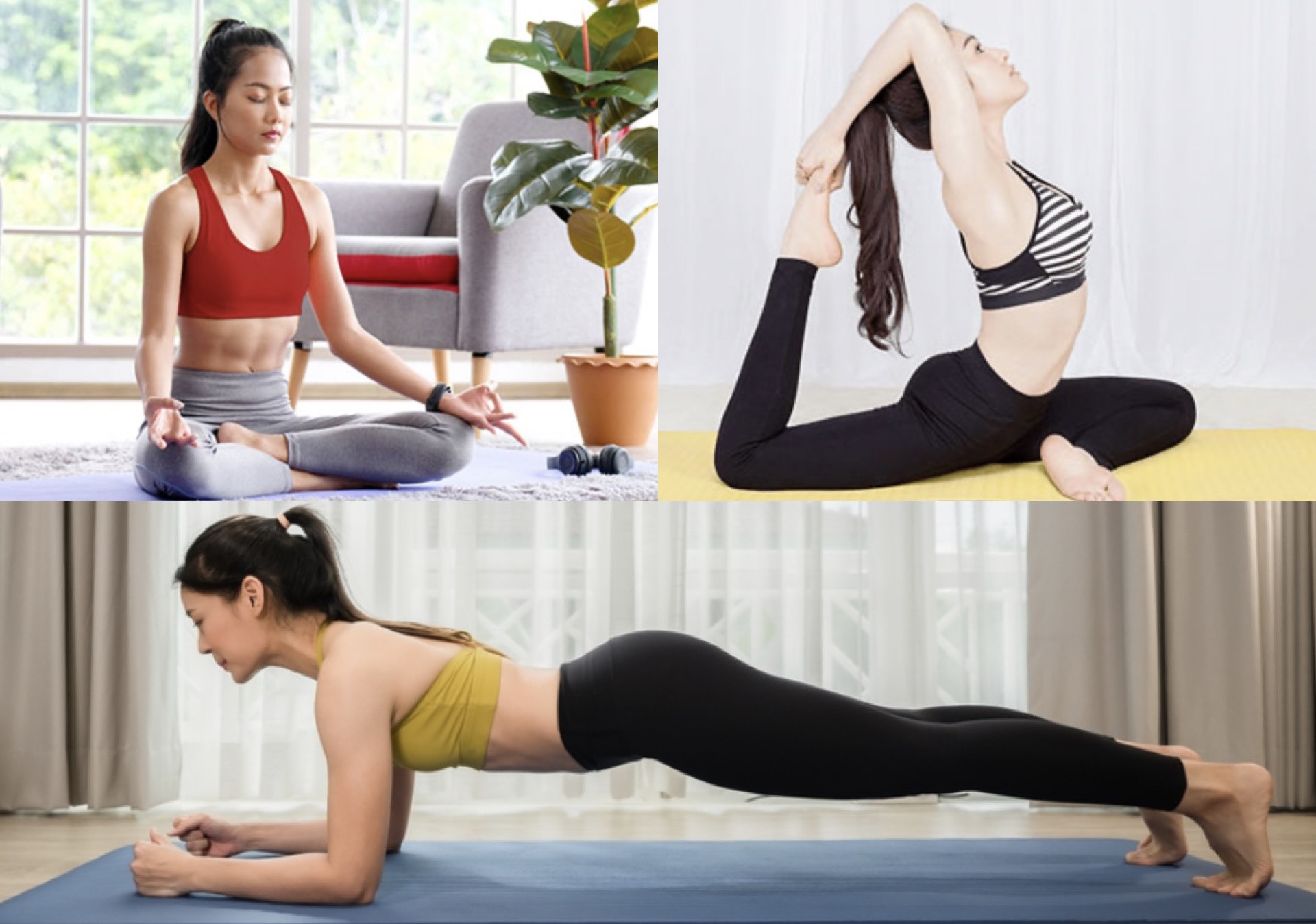 Hãy biến yoga trở thành một phần trong kế hoạch giảm cân. Đồ họa: Hương Giang
