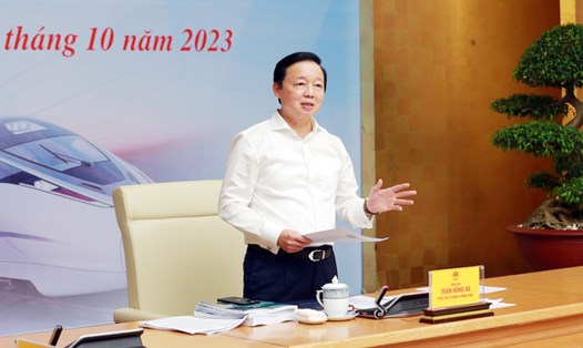 Phó Thủ tướng Chính phủ Trần Hồng Hà chủ trì, chỉ đạo phiên họp. Ảnh: VGP
