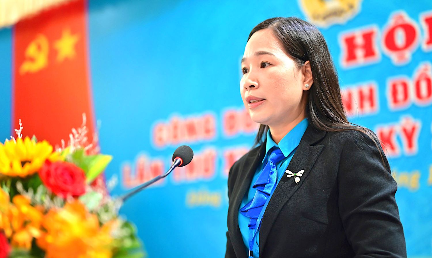 Bà Huỳnh Thị Thu Thủy tái đắc cử Phó Chủ tịch LĐLĐ tỉnh Đồng Tháp khóa XI. Ảnh: Đạt Phan