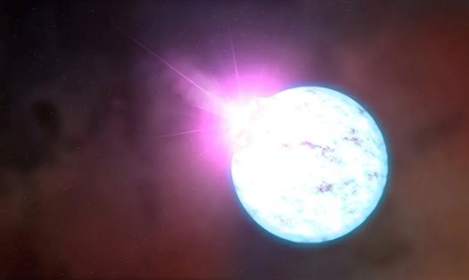 Dòng plasma sinh ra khi một ngôi sao chết, kết hợp từ trường cực mạnh, có thể trở thành một "lưỡi dao" đủ mạnh để xẻ đôi cả một ngôi sao. Ảnh: NASA
