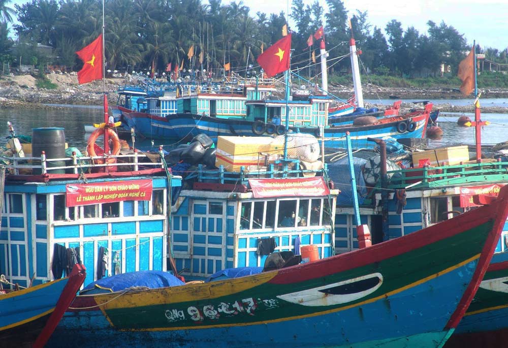 Đa phần người dân Lý Sơn hiện nay sống bằng nghề đánh bắt hải sản trên biển. Ảnh T.H