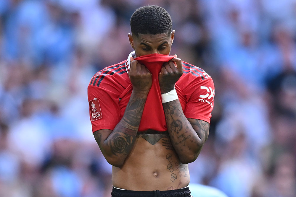 Rashford có khởi đầu chậm chạp cùng Man United. Ảnh: AFP