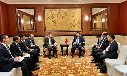 Bộ trưởng Nguyễn Chí Dũng mong muốn Tập đoàn Xây dựng giao thông Trung Quốc là nhà đầu tư chiến lược tại Việt Nam. Ảnh: MPI 
