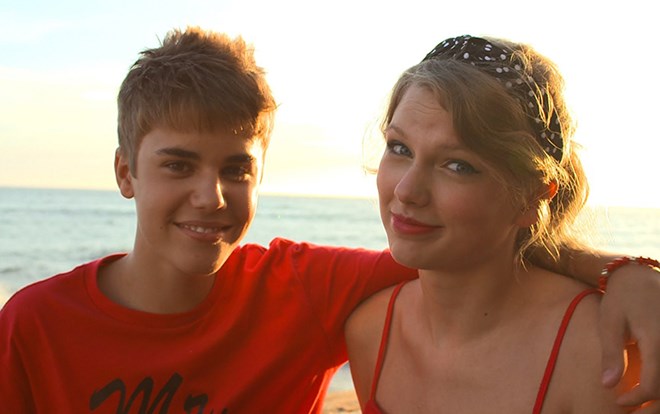 Before splitting up, Justin Bieber and Taylor Swift were close