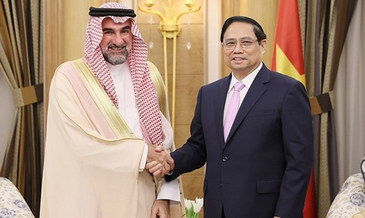  Thủ tướng Chính phủ Phạm Minh Chính tiếp ông Yasir Al-Rumayyan - Thống đốc Quỹ đầu tư công Saudi Arabia. Ảnh: VGP