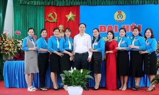 Đại hội Công đoàn xã Khai Thái nhiệm kỳ 2023-2028 là đơn vị làm điểm của LĐLĐ huyện Phú Xuyên. Ảnh: CĐCS