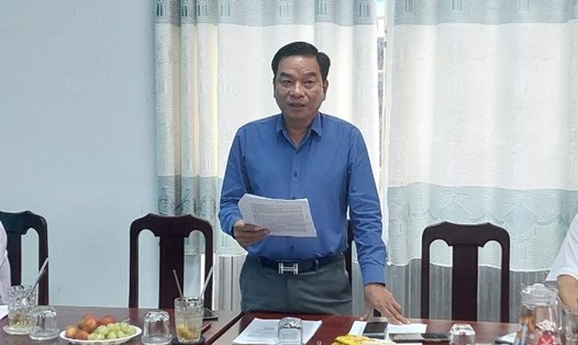 Giám đốc Sở TNMT tỉnh Kiên Giang Phùng Quốc Bình nhận định các chi tiết liên quan vụ 2 hộ bị cưỡng chế kiện Chủ tịch UBND TP Phú Quốc. Ảnh: Nguyên Anh