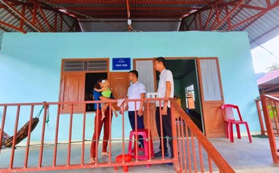 3 năm sau trận sạt lở kinh hoàng, cuộc sống của gần 40 hộ dân B'Nông ở khu tái định cư Bằng La, xã Trà Leng, huyện Nam Trà My, Quảng Nam đã đổi thay tích cực. Ảnh: Hoàng Bin