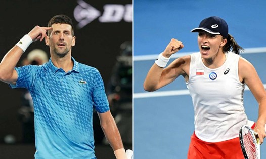 Novak Djokovic và Iga Swiatek là 2 trong số những tay vợt hàng đầu của nam và nữ sẽ tham dự United Cup 2024. Ảnh: ATP Tour