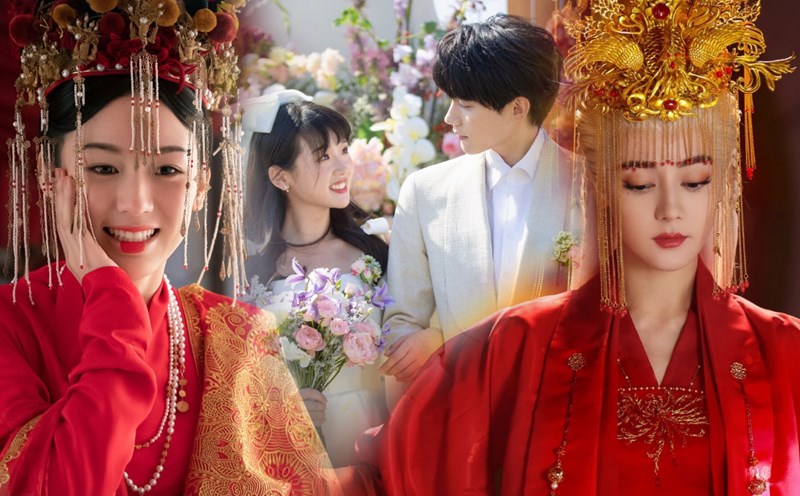 Các đám cưới gây chú ý trên màn ảnh Hoa ngữ 2023. Ảnh: VieON.