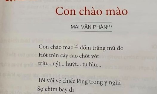  Nhiều ý kiến trái chiều xoay quanh bài thơ "Con chào mào" của tác giả Mai Văn Phấn. Ảnh: Nhân vật cung cấp