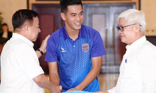Tiến Linh sẽ là đội trưởng của câu lạc bộ Bình Dương trong mùa giải 2023-2024. Ảnh: CLB Bình Dương