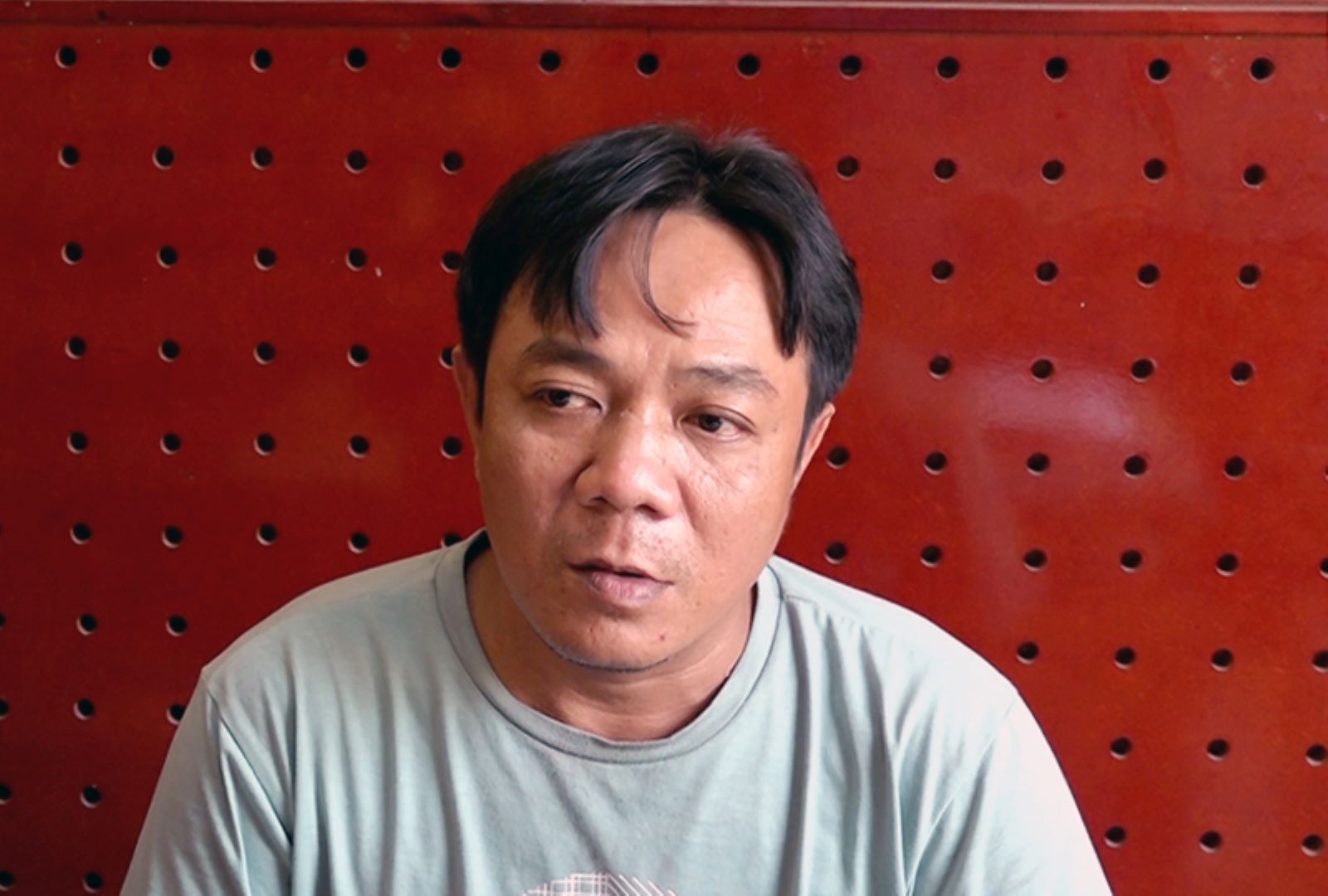 Trần Hoàng Phong bị bắt sau 19 năm trốn truy nã. Ảnh: Vũ Tiến