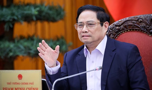 Thủ tướng Chính phủ Phạm Minh Chính chỉ đạo quyết liệt các giải pháp tăng cường khả năng tiếp cận vốn tín dụng, tháo gỡ khó khăn cho hoạt động sản xuất kinh doanh. Ảnh: VGP
