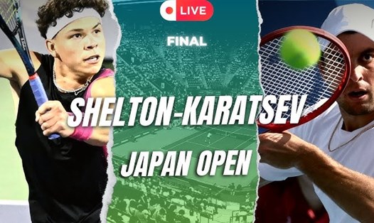 Ben Shelton thắng trong lần đấu duy nhất với Aslan Karatsev trước trận chung kết giải quần vợt Nhật Bản mở rộng 2023. Ảnh: Talking Tennis