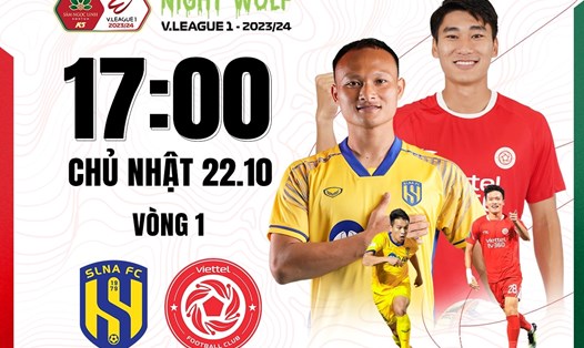 Sông Lam Nghệ An tiếp đón Viettel tại vòng 1 V.League 2023-2024. Ảnh: FPT Play