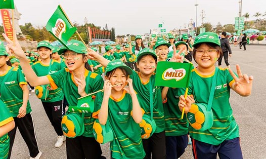 Nestlé MILO không ngừng nỗ lực đồng hành cùng các hoạt động thể chất và dinh dưỡng cho thế hệ trẻ Việt. Ảnh: DN cung cấp