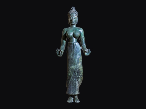 Báu vật quốc gia-tượng Bồ tát Tara hiện được lưu giữ tại Bảo tàng Chăm Đà Nẵng