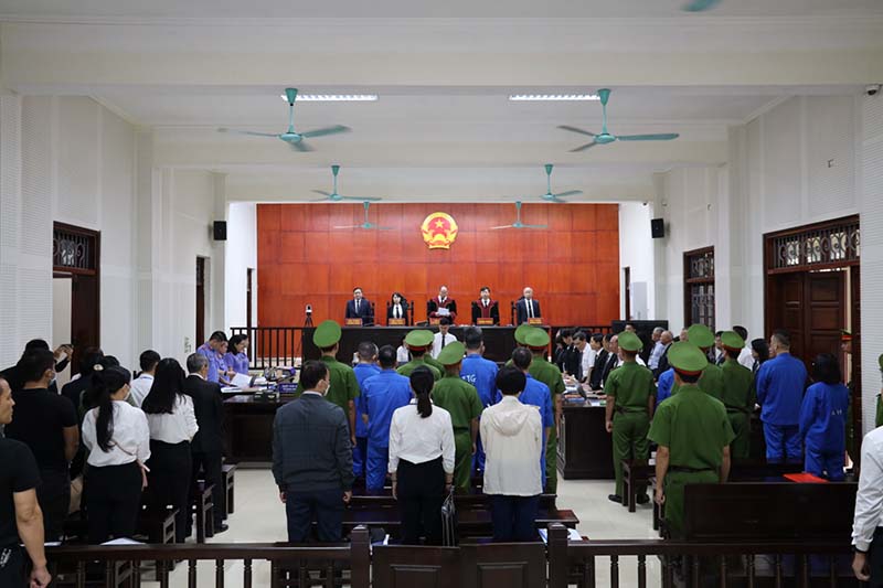 Quảng cảnh tại phiên tòa. Ảnh: TAND tỉnh Quảng Ninh