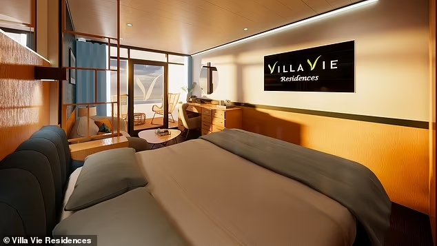 Villa Vie Residences đang bán cabin trên du thuyền du lịch thế giới sang trọng, sẽ ra khơi lần đầu tiên vào tháng 5 năm 2024.