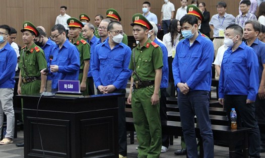 Các bị cáo trong vụ án cao tốc Đà Nẵng - Quảng Ngãi. Ảnh: Q.Việt