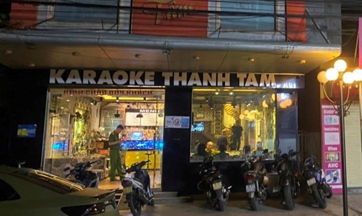 Cơ sở karaoke Thanh Tâm ở Thôn Đại Lộc 3, xã Đại Hợp, huyện Kiến Thụy, TP Hải Phòng. Ảnh: Công an TP Hải Phòng