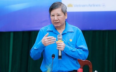 Ông Trần Thanh Hải – Phó Chủ tịch Thường trực Tổng Liên đoàn Lao động Việt Nam phát biểu tại buổi họp báo. Ảnh: Hải Nguyễn.