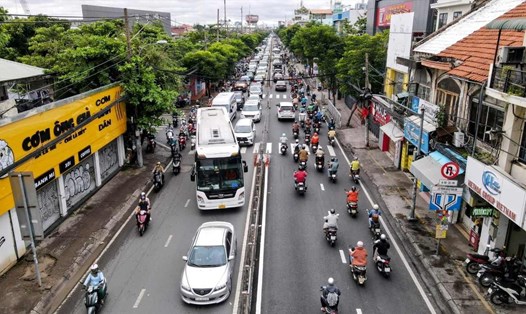 Dự án cầu đường Nguyễn Khoái giúp giảm kẹt xe cho nhiều tuyến đường khu Nam TPHCM.  Ảnh: Anh Tú