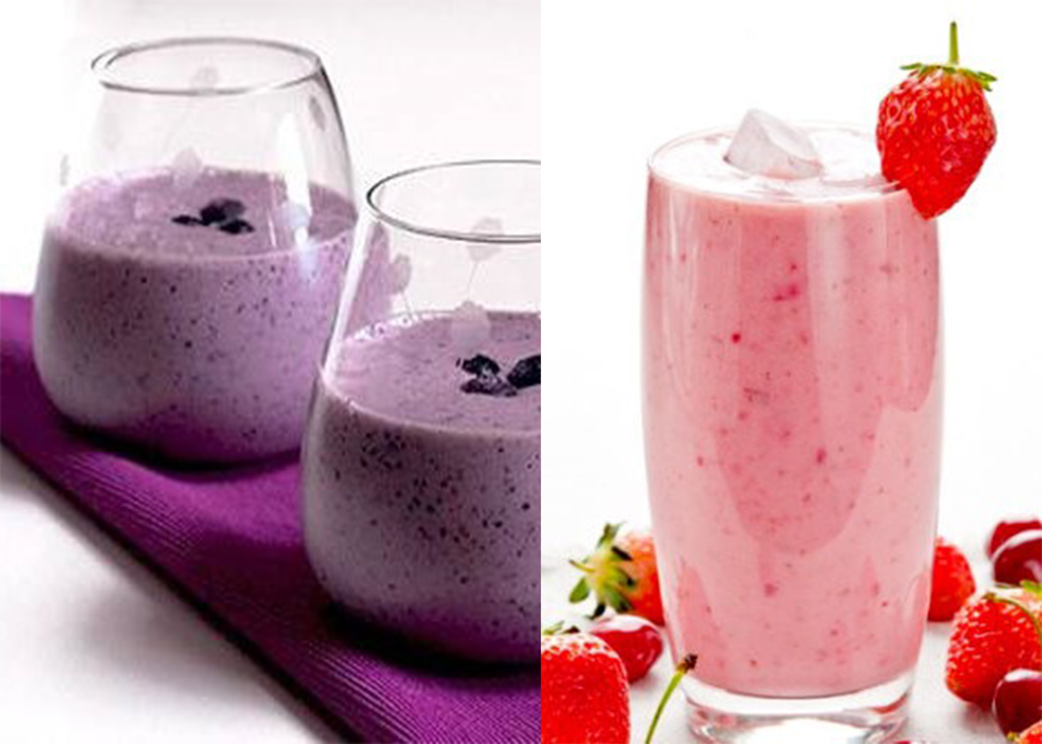 Nhiều loại sinh tố quả mọng chứa nhiều chất dinh dưỡng cho cơ thể. Đồ họa: Huỳnh Phương