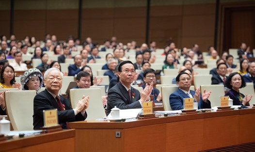 Các đại biểu Quốc hội dự phiên khai mạc Kỳ họp 6 Quốc hội khóa XV. Ảnh: Văn phòng Quốc hội