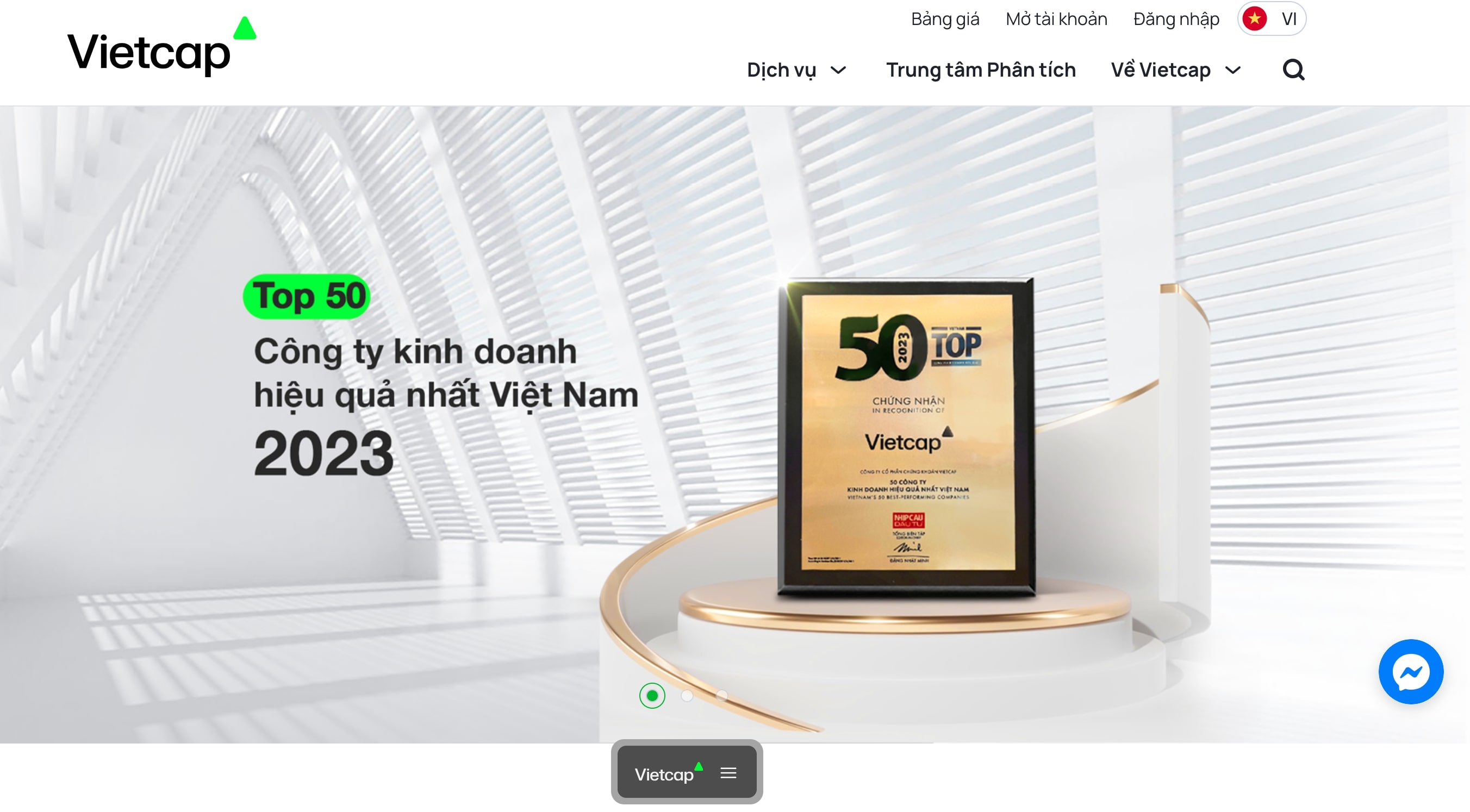 Quý III tăng trưởng, lợi nhuận 9 tháng Chứng khoán Vietcap vẫn đi lùi
